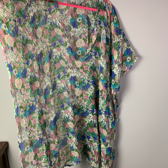 Shato Floral Sheer Bikini Cover Up - Picture 2 of 8